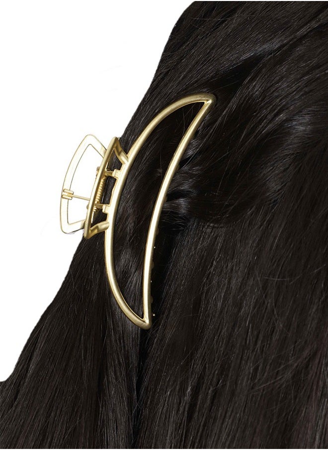 Just Peachy Just Peachy Women?s Gold-Toned Claw Clip - Stylish & Elegant Hair Accessory | Strong Grip & Non-Slip Design | Perfect for Thick, Curly, or Straight Hair | Ideal for Everyday Wear & Special Occasions  - Image 2