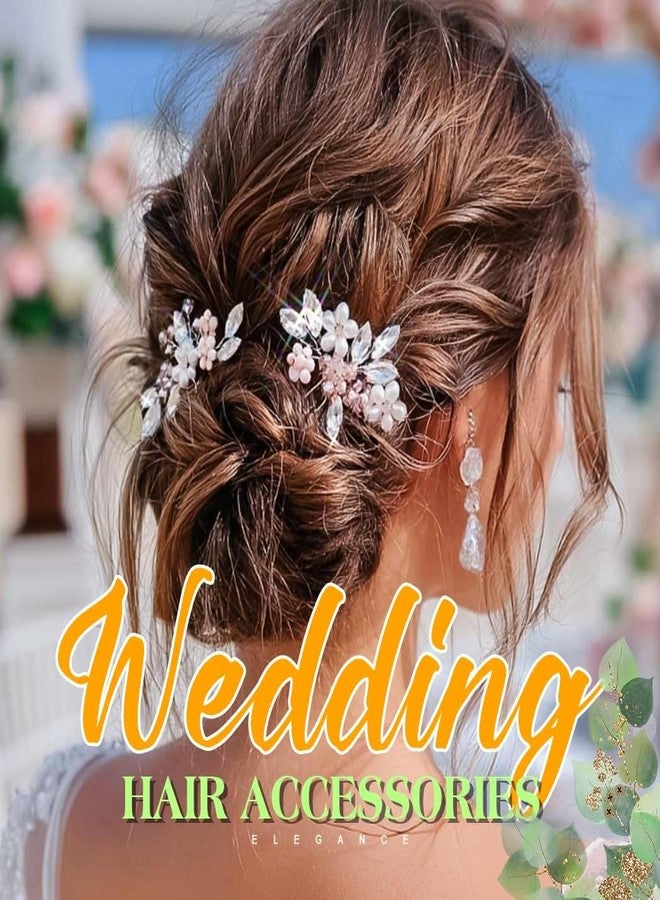 JEAIRTS Bridal Pearl Hair Pins Silver Crystal Wedding Prom Hair Accessories for Women - Image 5