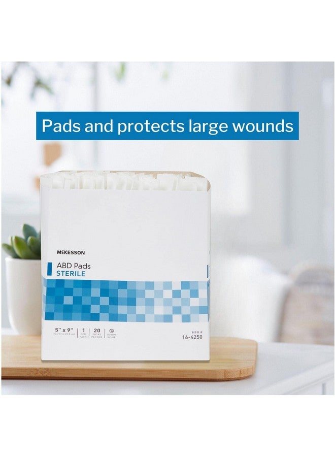 McKesson Abdominal Pads, Sterile, Nonwoven Cellulose, 5 in x 9 in, 20 Count, 1 Pack - Image 3