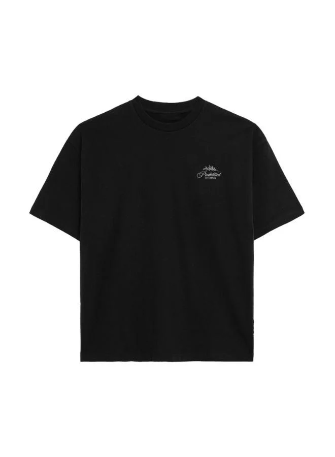 Prohibited Black PB Leaf Tee  | Best Price UAE