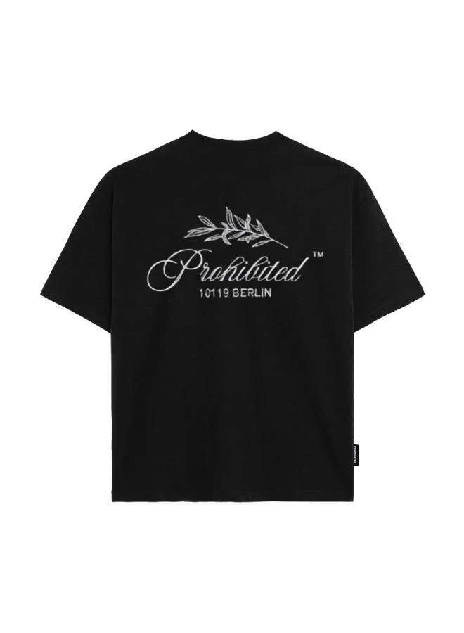 Prohibited Black PB Leaf Tee  | Best Price UAE