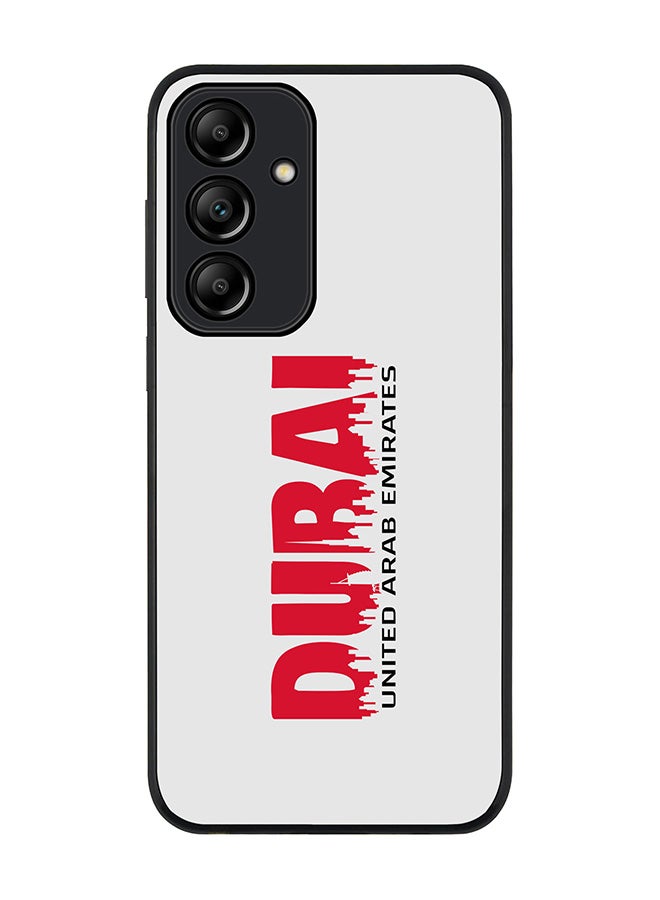 Stylizedd Rugged Black Edge Case for Samsung Galaxy A35, Slim fit Soft Case Flexible Rubber Edges Anti Drop TPU Gel Thin Cover -  Dubai Horizon - Image 1