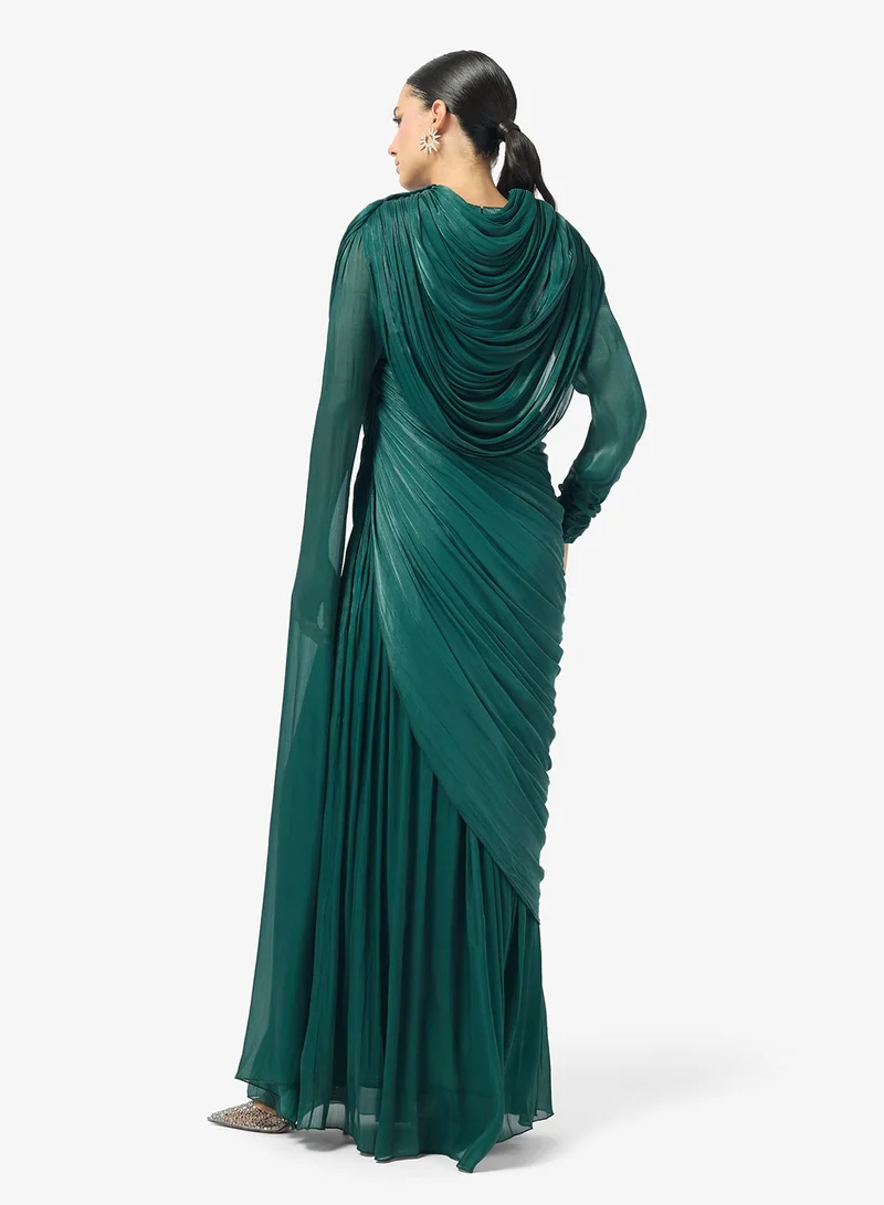 جولدن ابل Mock Neck Maxi Dress
