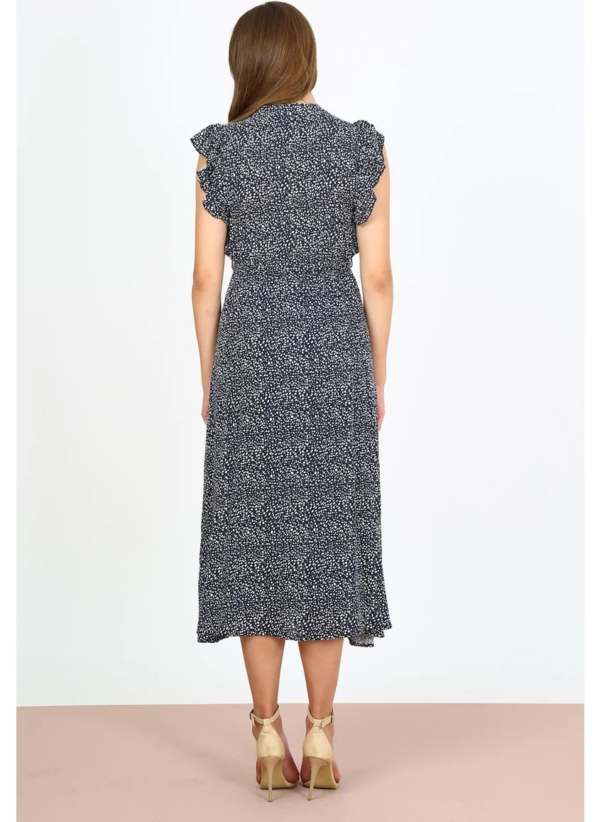 Alexander Gardi Ruffle Detail Buttoned Dress (B21-486 00)