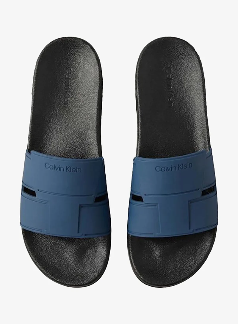 CALVIN KLEIN  Essential Double Slide Sandals for Men | Best Price UAE