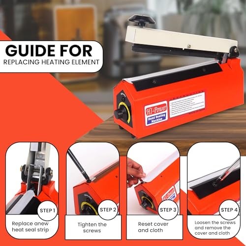 Hi-Power Sealing Machine for Food Packets, 16 Inch- 400 MM | 1-Year Warranty | Sealer Machine, Packing Machine Sealing, Poly Sealing Machine, Full Customer Support from Hi-Power - Image 3