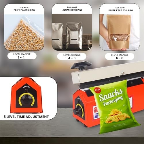 Hi-Power Sealing Machine for Food Packets, 16 Inch- 400 MM | 1-Year Warranty | Sealer Machine, Packing Machine Sealing, Poly Sealing Machine, Full Customer Support from Hi-Power - Image 2