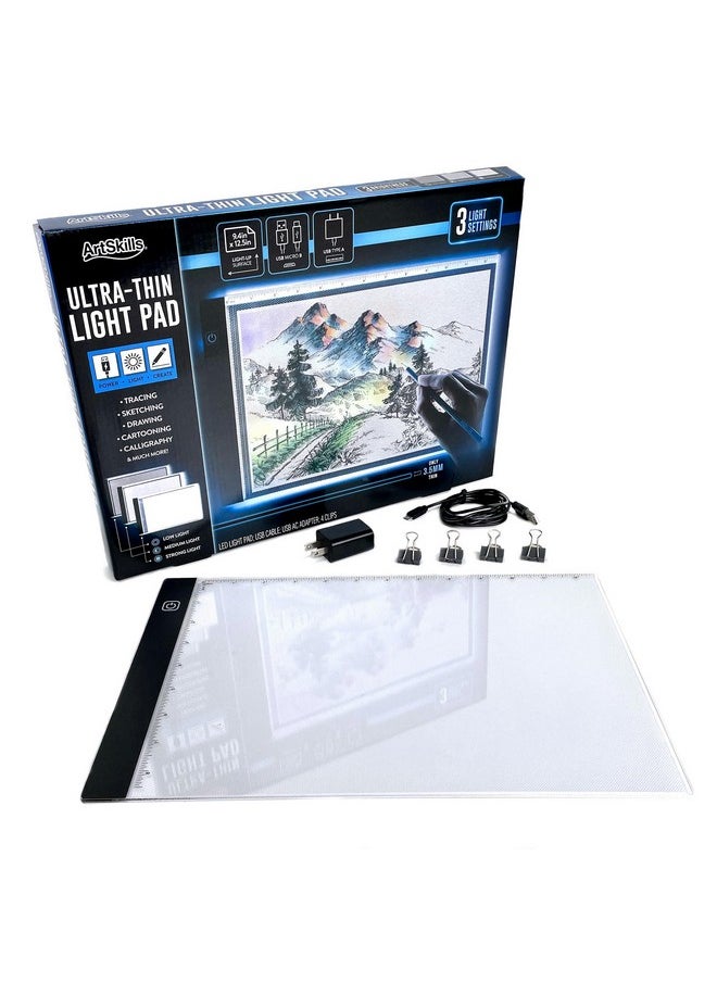 ArtSkills Light Up Tracing Pad Ultra Thin A4 Dimmable Led Light Box For Tracing And Drawing Diamond Painting Light Board  - Image 1