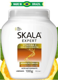 SKALA SKALA Expert Vitamin C + Vegetal Collagen 1000g -Hair Treatment Cream Repair and Shine (Soft and Healthy Wires) Brazilian made  - Image 1