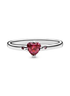 PANDORA PANDORA You Me red heart ring sterling silver with red cubic zirconia  - Image 2