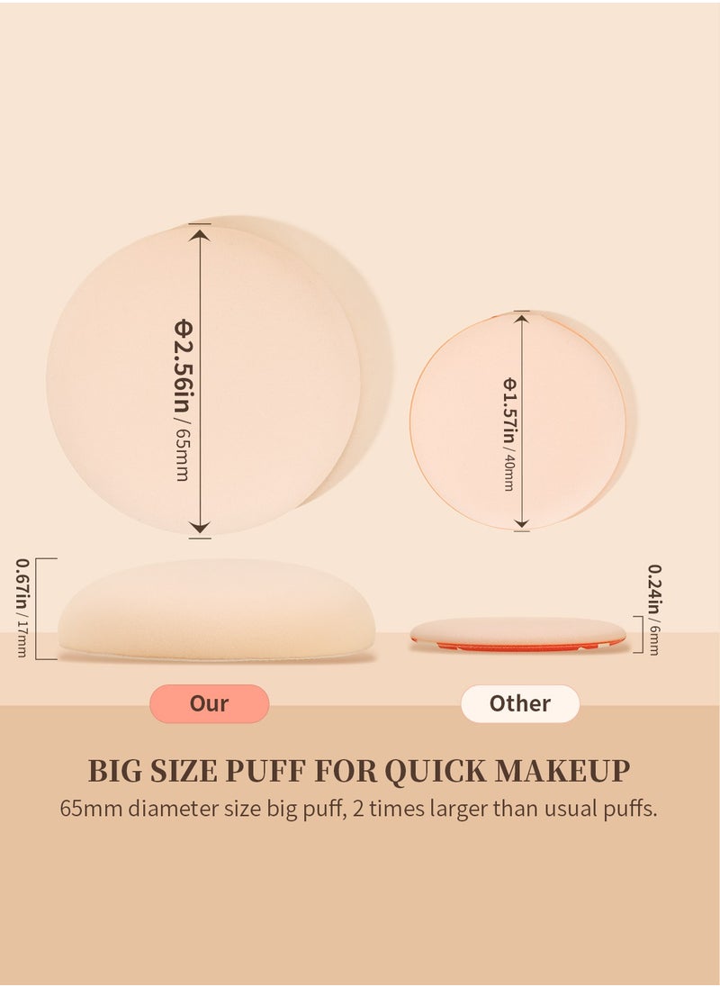 DUcare DUcare Professional Flat Top Kabuki Brush with Puff - Vegan Liquid Foundation & Powder Brush with Luxury Gift Box  - Image 5