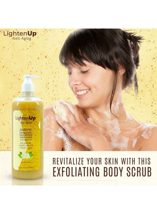 OMIC Lighten-Up Exfoliating Body Wash - 33.8 Fl oz / 1000 ml - Formulated to Exfoliate and to Nourish Skin, with Shea Butter, Jasmine Oil Argan Oil - Image 4