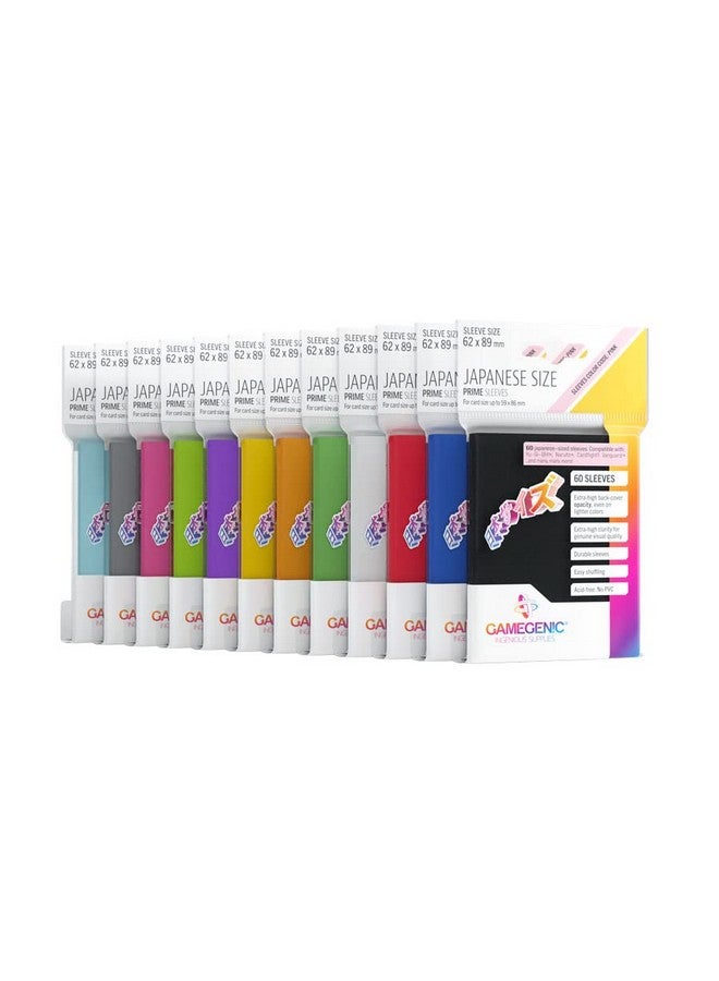 Gamegenic Gamegenic Prime Japanese Size Card Sleeves ; 60 Pack Of 62 Mm By 89 Mm Card Sleeves ; Premium Quality Card Game Holder ; Use With Tcg And Lcg Games ; Black Color ; Made By Gamegenic  - Image 3