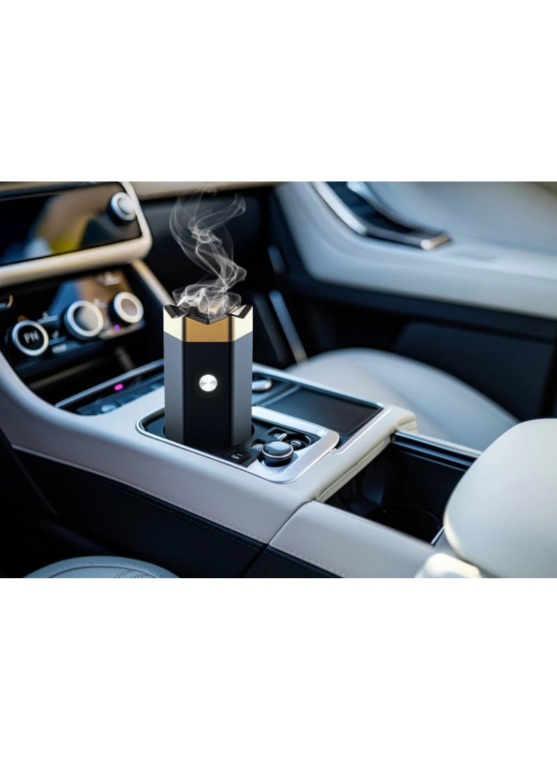 porodo Lifestyle Osisi Mist Electronic Bakhour Burner with Full Burning Session and 3600mAh Battery / Portable Fragrance Bakhoor / Luxury Scent Oud - Black - Image 5