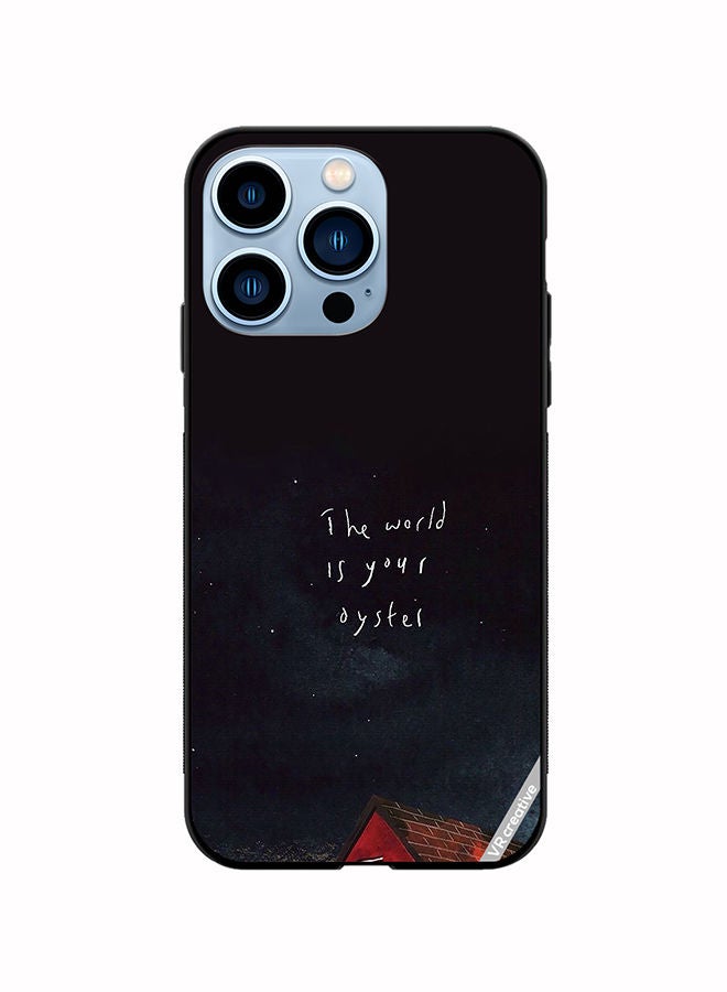 VR CREATIVE Protective Case Cover For Apple iPhone 13 Pro Max The World Is Your Oyster Design Multicolour - Image 1