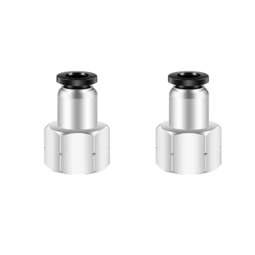 CEKER 1/4 Female NPT Push to Connect Air Fittings,CEKER 1/4 inch Air Tube Fitting 1/4" Od Tubing Air Line Quick Connect Fittings Female Pneumatic Fittings Push Lock Fittings Connectors 5Packs - Image 1
