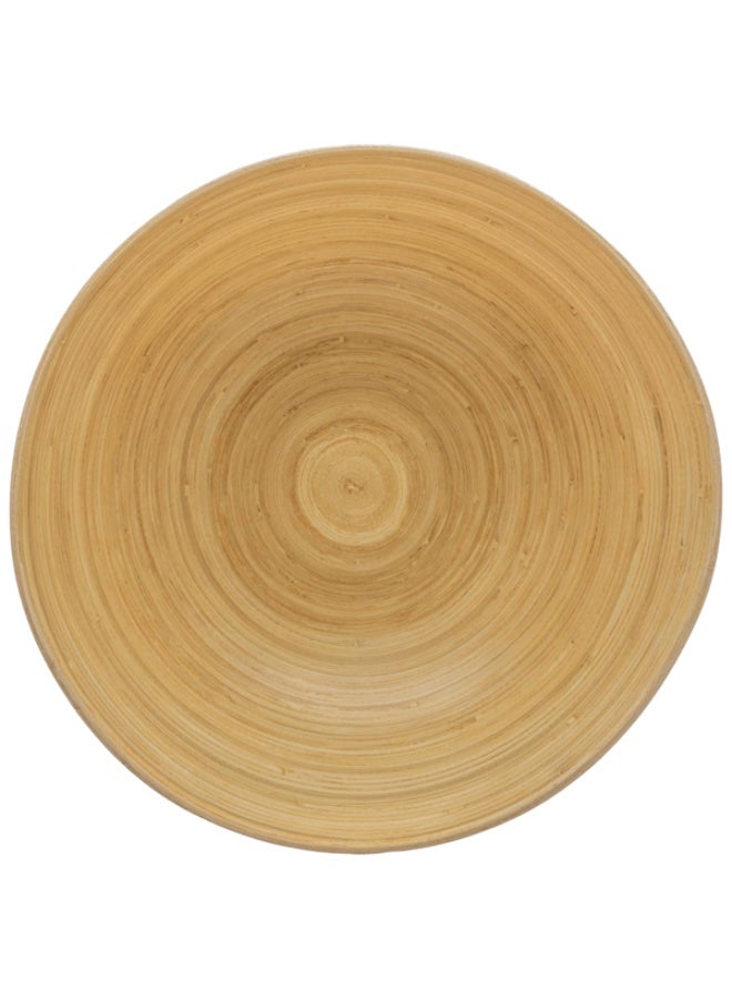 Five Simply Smart Bamboo Salad Bowl White and Brown 25cm - Image 2