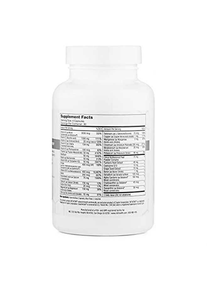 NBI Supreme Daily Multivitamin with Vitamin A, C, D, E, K, B6, and B12 | Multi Mineral Supplement for Men & Women | 120ct Veggie Capsules - Image 2