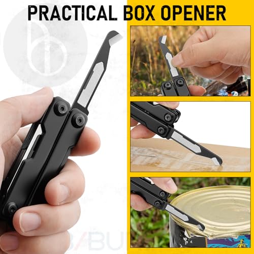 BIBURY Mini Multitool Pliers BI2051AB, Mini EDC Multi Tool with Pocket Clip for Outdoor Survival, Gifts for Men and Women, Gifts for Him Husband Boyfriend, Essential EDC Gear Tool - Image 5