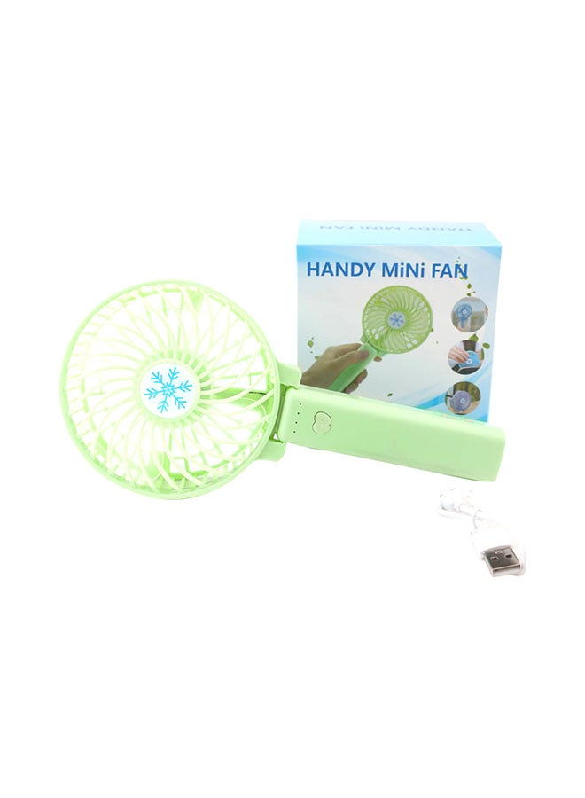 Foldable Three Mode Mini Fan Green - Image 1