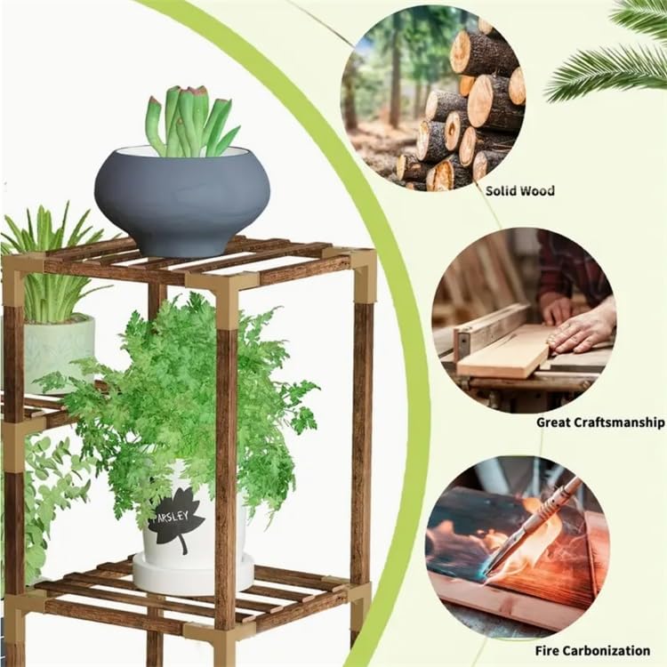 Snazzy 11 Tier Corner Plant Stand Plant Flower Shelf for Multiple Plants For Living Room Balcony Window - Image 3