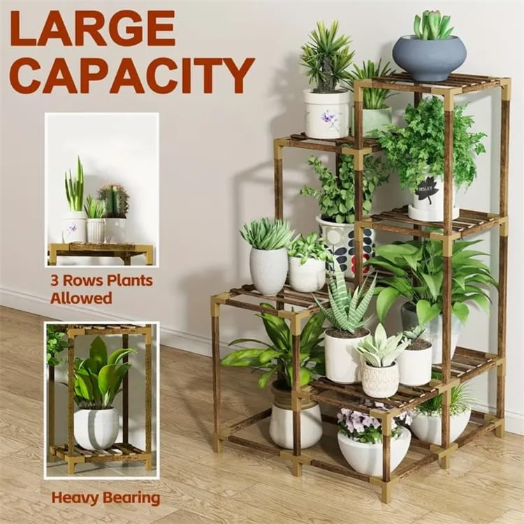 Snazzy 11 Tier Corner Plant Stand Plant Flower Shelf for Multiple Plants For Living Room Balcony Window - Image 5