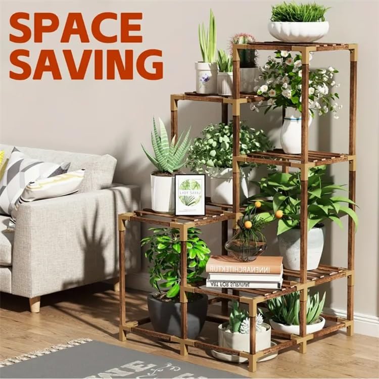 Snazzy 11 Tier Corner Plant Stand Plant Flower Shelf for Multiple Plants For Living Room Balcony Window - Image 2