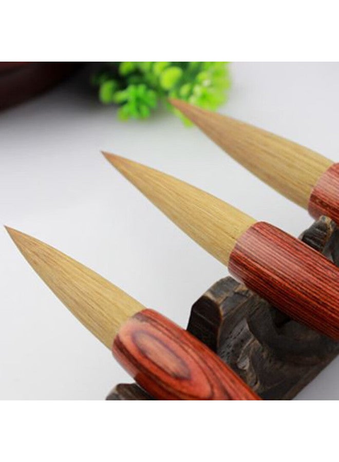 For Shine Fenshang Calligraphy Brush Set With Xiangfei Wolf King Fine Wolf Hair Brush Set Xiangfei Bamboo Regular Script Calligraphy Brush Set For Friends (Large, Medium, Small) - Image 5