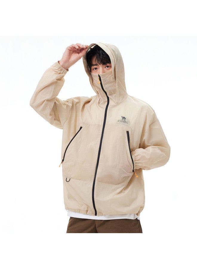 camel Outdoor Sun Protection Jacket Unisex 2025 Spring Summer Uv Protection Sunscreen Clothing Outerwear Neutral Sun Protection Jacket - Image 3