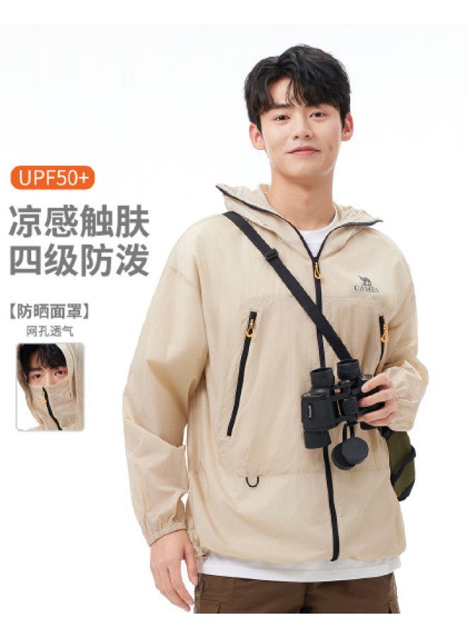camel Outdoor Sun Protection Jacket Unisex 2025 Spring Summer Uv Protection Sunscreen Clothing Outerwear Neutral Sun Protection Jacket - Image 1