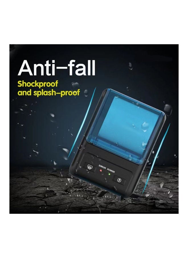 NIBEMINENT Mini Portable Thermal Printer Black  - Image 2