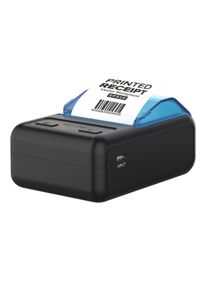 NIBEMINENT Mini Portable Thermal Printer Black  - Image 1