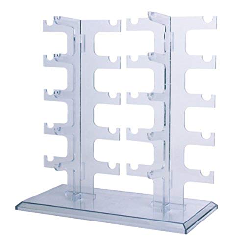 JoySee 1 X sunglasses organizer eyeglasses rack glasses holders acrylic Glasses hoder Display hold Stand, Water Clear Transparent - Image 1