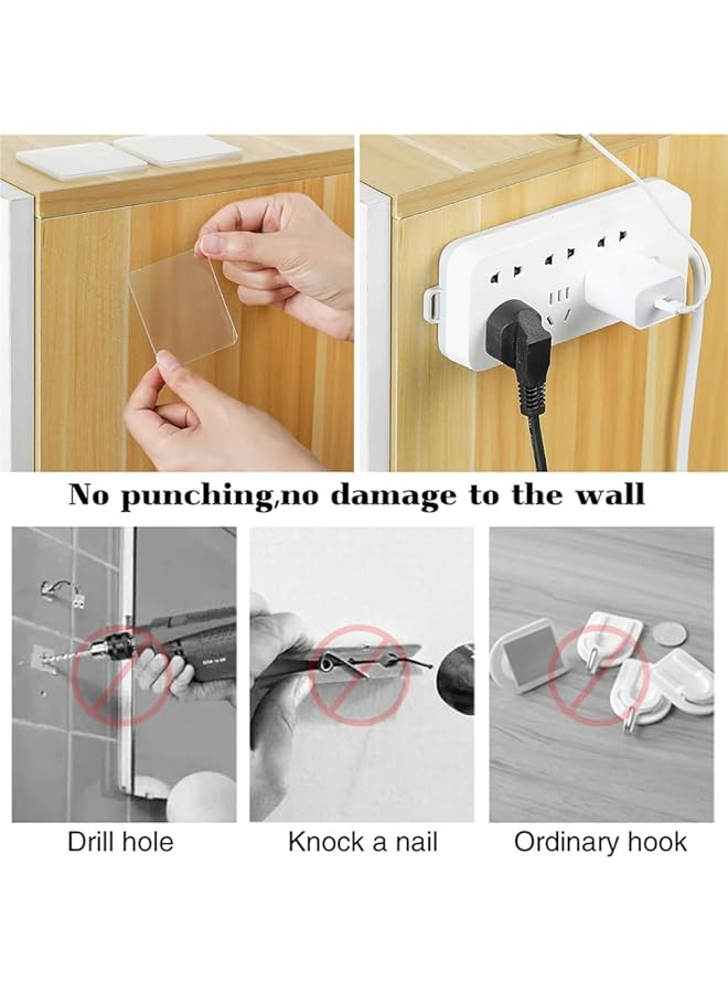 erorex Large Double Sided Adhesive Pads For Mounting 2.36In Two Sided Precut Squares Tape Clear Mounting Square Tape Sticky Tack Double Sided Tape For Walls Hanging Nano Wall Mount Gel Clear 100 Pcs - Image 5