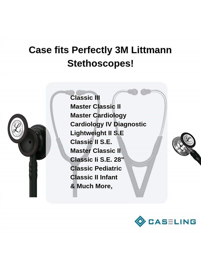 Caseling Case fits 3M Littmann Stethoscope & Other Stethoscopes. Extra Room for Nurse and Medical Equipment. - Image 5