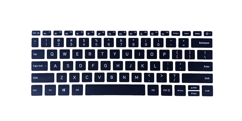 Saco Silicone Keyboard Cover for RedmiBook14-Black - Image 2