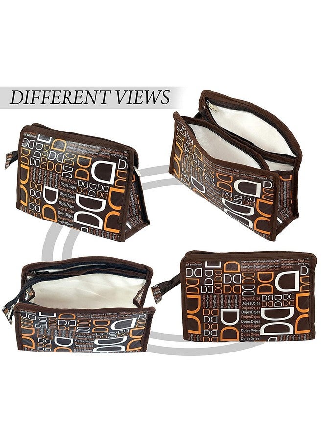 PRISMAXIC Multipurpose Cosmetic Toiletry Pouch Travelling Pouch Toiletry kit Shaving kit Cosmetic Bag for Men and Women (Brown) - Image 5