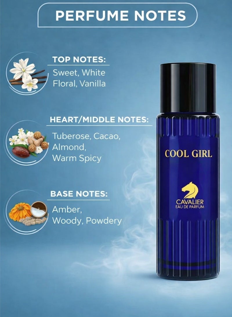 كافاليير بيرفيوم عطر كول جيرل أو دو بارفان 100 مل | عطر نسائي يدوم طويلاً بنفحات حلوة وفانيليا وزهور بيضاء. - Image 2