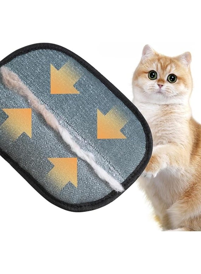 عام مزدوجة الوجهين الحيوانات الأليفة الاستمالة قفازات ، قابلة لإعادة الاستخدام القط مزيل الشعر قفاز لغسل ، ديشدينغ بالفرشاة مكافحة ساكنة الاستمالة قفازات للحيوانات الأليفة الشعر الطويل أو القصير - Image 1