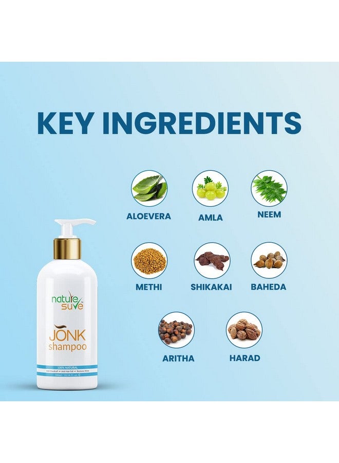 Nature Sure Jonk Shampoo Hair Cleanser For Men & Women 1 Pack (300Ml) - Image 3