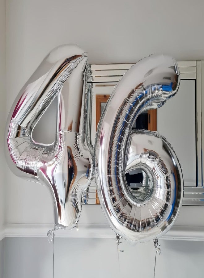 بي بي پوّل بالون فضي رقم 7، بالون رقم 7 مقاس 40 بوصة، زينة بالونات عيد ميلاد رقم 7، بالون هيليوم فضي رقم 7 لتزيين حفلات أعياد الميلاد - Image 5