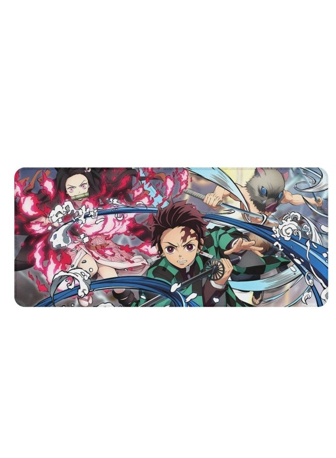 Summer Hot Kimetsu No Yaiba Pattern Printed Large Mouse Pad To Map Computer Table Mat-Color:40*90-Pattern:Custom Pattern
