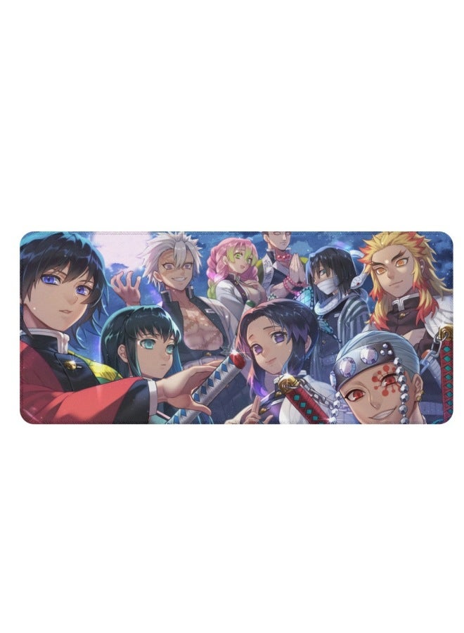 Summer Hot Kimetsu No Yaiba Pattern Printed Large Mouse Pad To Map Computer Table Mat-Color:40*90-Pattern:Custom Pattern