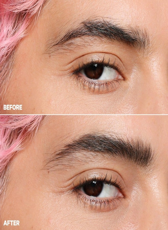 ميلك ميكب جل الحواجب من ميلك ميك أب كوش فايبر، بنكهة الأعشاب (بني متوسط) - جل تكثيف الحواجب - تثبيت ناعم ومرن - نباتي، لم يُختبر على الحيوانات - Image 3