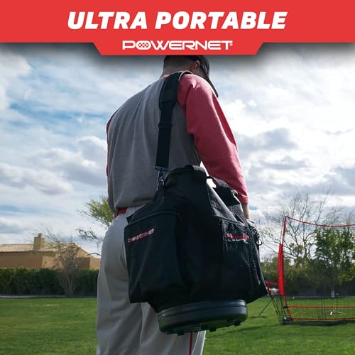 PowerNet Soft Bucket Carry Bag, Ball Bucket Replacement with Shoulder Strap & Pocket Organizer to Carry or Store Softball & Baseball Gear (Softside) - Image 5