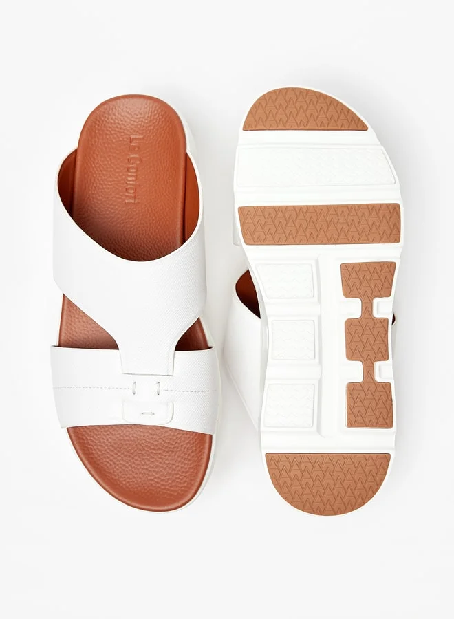 Le Confort Men's Solid Slip-On Arabic Sandals