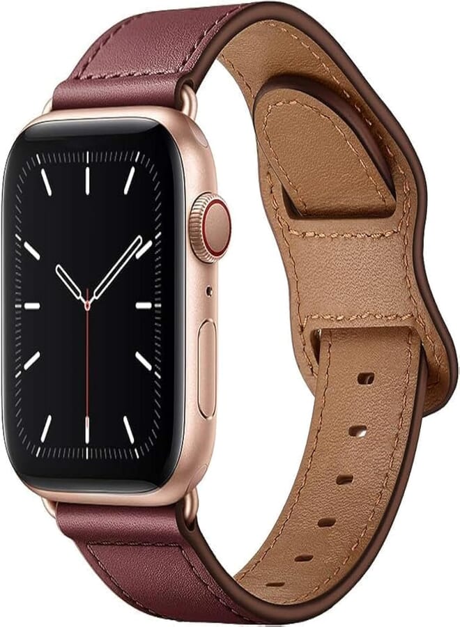 Next Next store Compatible with iWatch Band 38mm 40mm 41mm, Leather Replacement Strap Compatible with Apple Watch SE Series 7 6 5 4 3 2 1