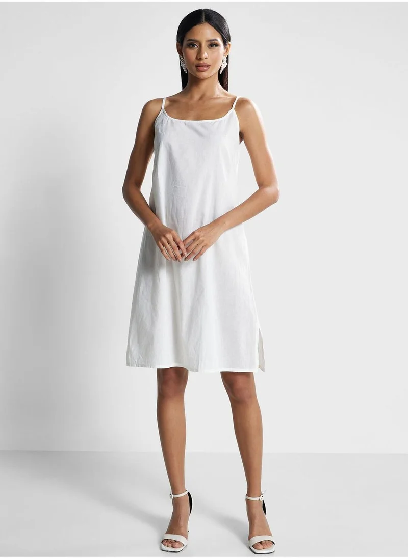 Fabindia Embroidered Cotton Dress