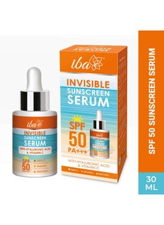 Invisible Sunscreen Serum Spf 50 Pa+++ With Hyaluronic Acid & Vitamin C 30Ml | Protects From Uva & Uvb Rays | Brightens & Moisturizes | Lightweight | No White Cast & Paraben | For All Skin Types - pzsku/ZB96CCC3A323387083A9FZ/45/_/1721722314/d07f31a1-2962-4593-abc9-b31ca19cf113