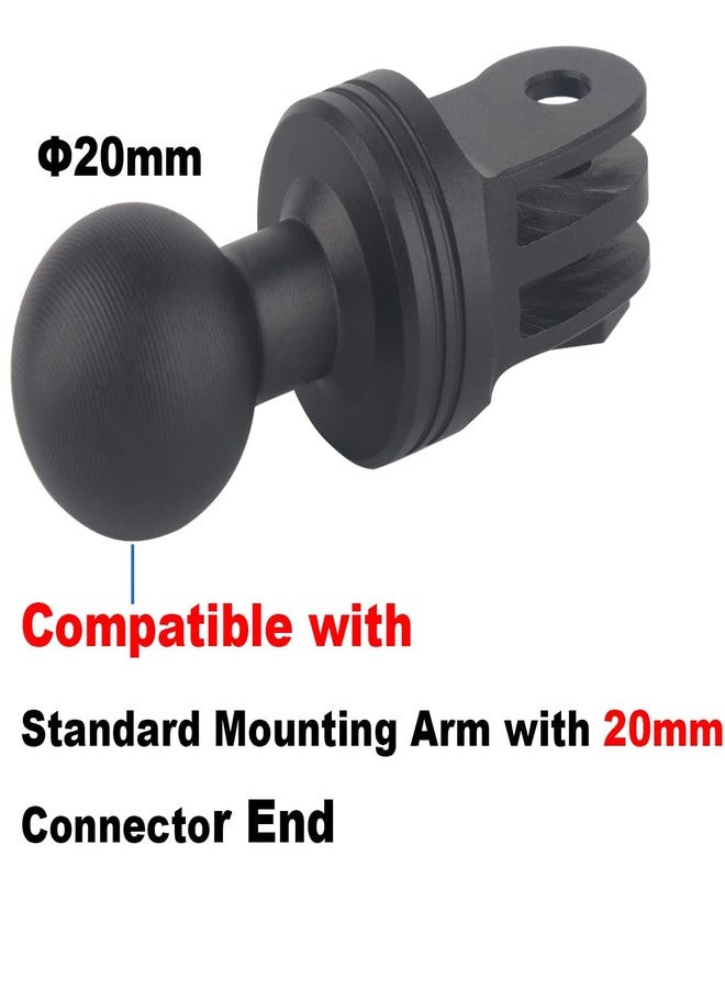 Rigdance حامل كاميرا Rigdance للسيارة، قاعدة كروية لكاميرات GoPro وInsta360 - يُركّب على قاعدة كروية للتثبيت مقاس 20 مم - Image 3